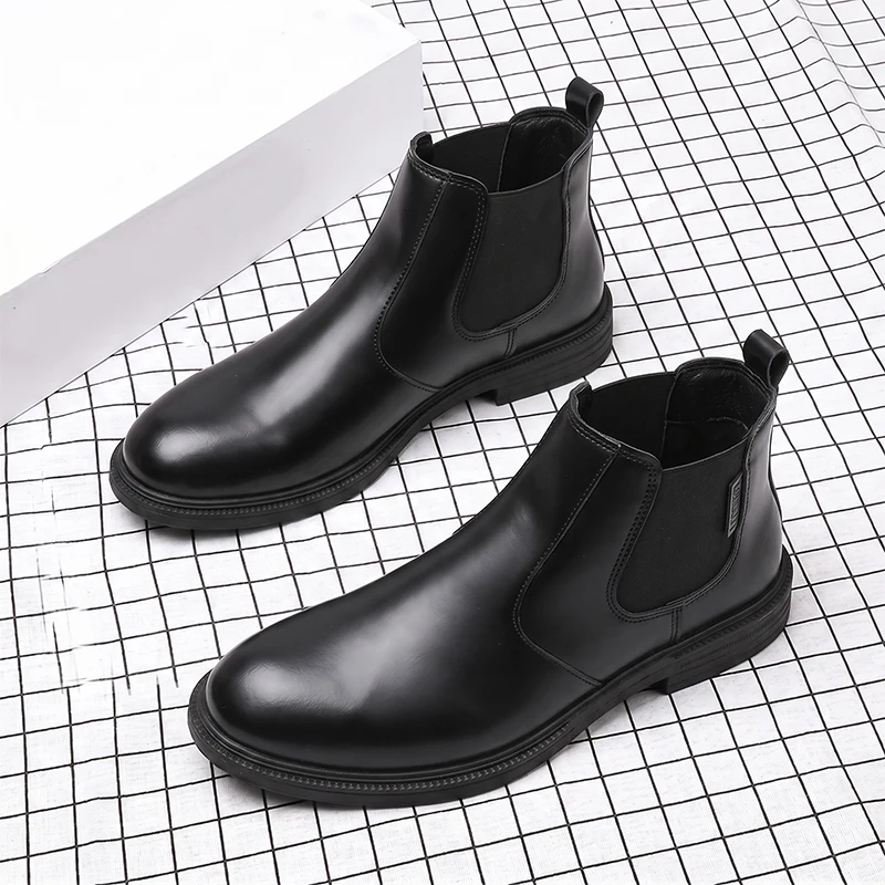 Botas Chelsea de couro para ho - Men Formal Wear With Boots avaliação e preço