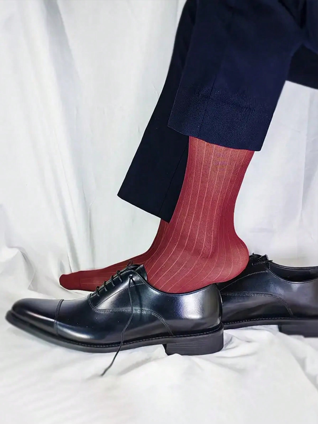 1 Par de Meias Sociais Masculi - Men Formal Wear All Black avaliação e preço
