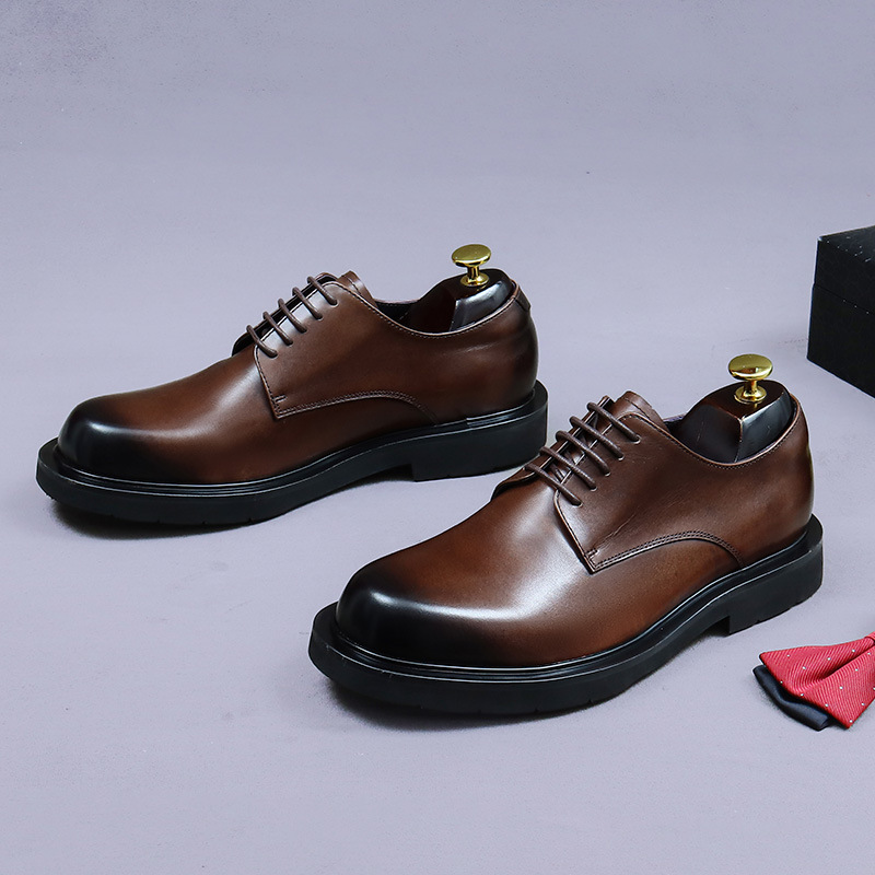 Sapatos Oxford Derby Masculino - Formal Men Daily Wear Footwear avaliação e preço