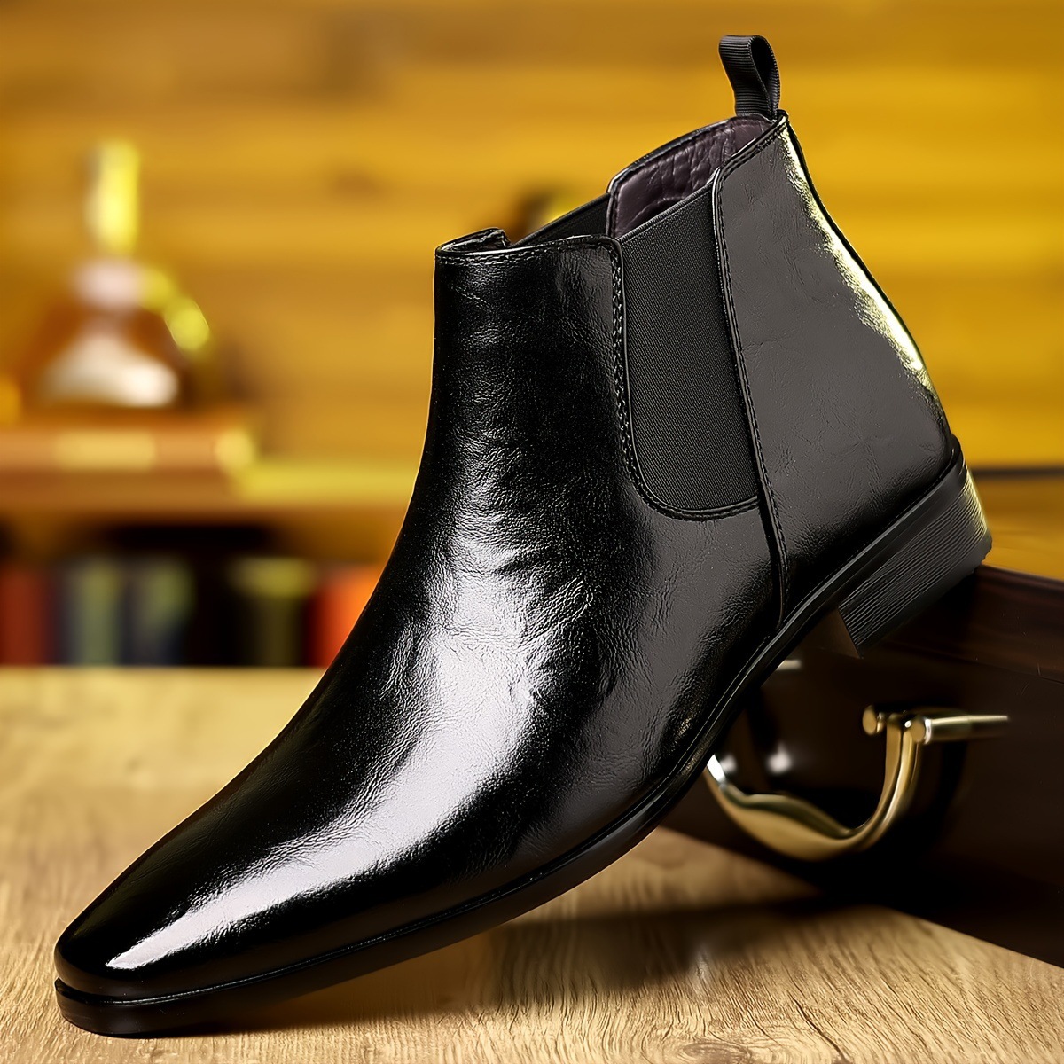 Botas Chelsea de Couro, Botas  - Men Formal Wear With Boots avaliação e preço