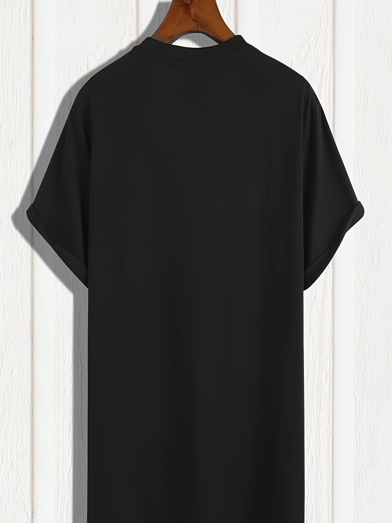 Camiseta de Algodão Pesado 180 - Men Formal Wear All Black avaliação e preço