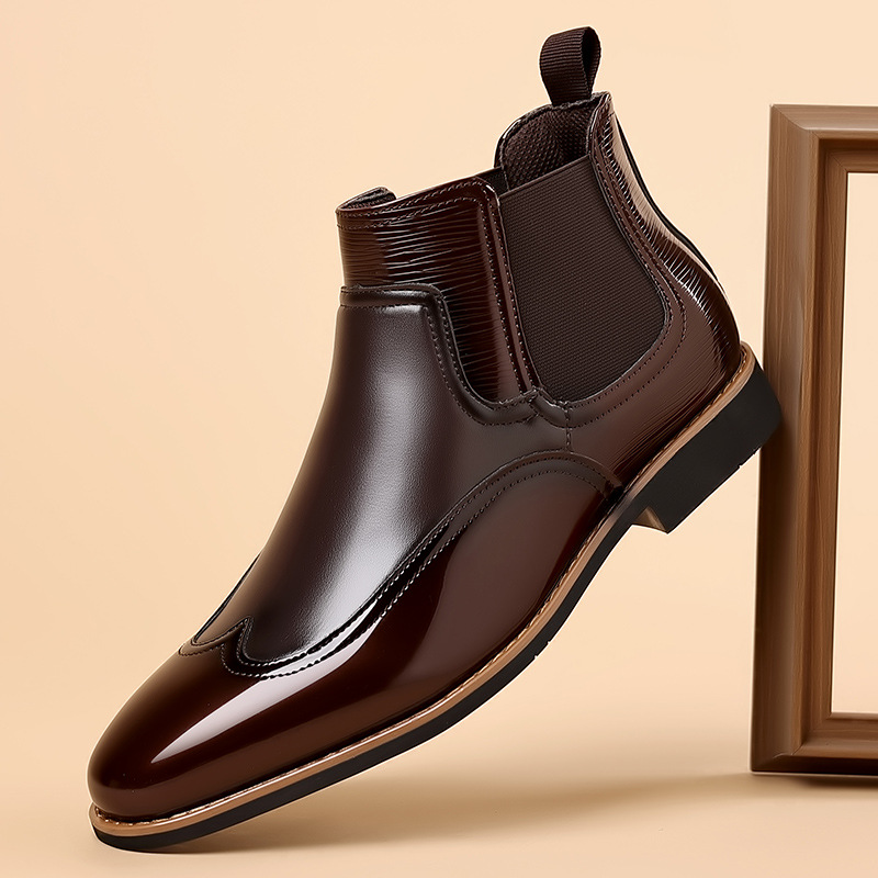 Chelsea botas para homens de l - Men Formal Wear With Boots avaliação e preço