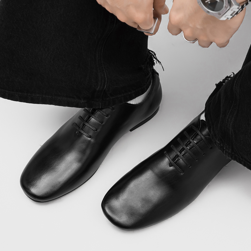Sapatos sociais masculinos com - Formal Men Daily Wear Footwear avaliação e preço