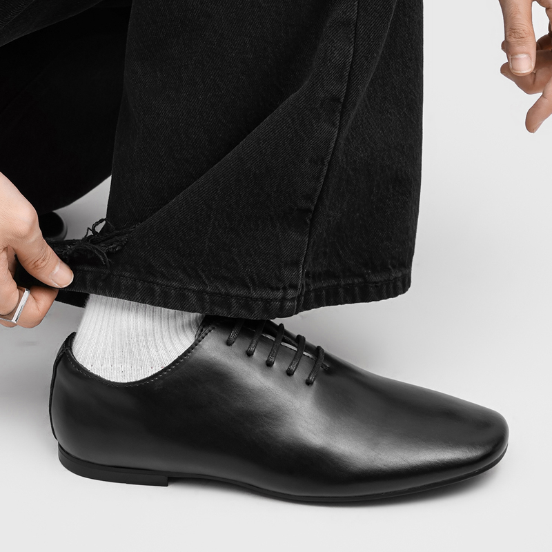 Sapatos sociais masculinos com - Formal Men Daily Wear Footwear avaliação e preço